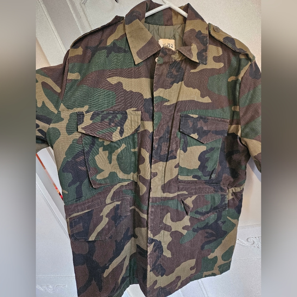 Vintage Camo Military Jacket